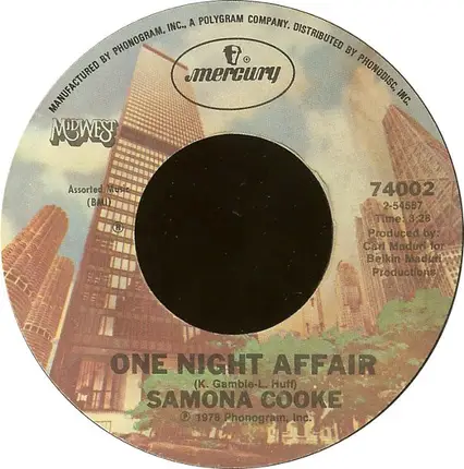 Samona Cooke - One Night Affair / You To Me Are Everything