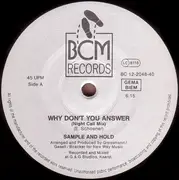 12inch Vinyl Single - Sample & Hold - Why Don't You Answer?