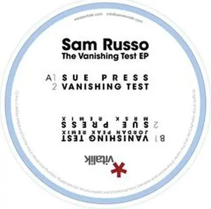 Sam Russo - Vanishing Test Ep/ Mrsk & J. Peak Rmx