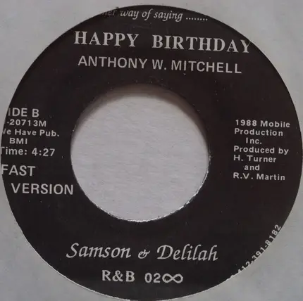 Samson & Delilah - Another Way Of Saying Happy Birthday
