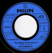 7inch Vinyl Single - Santa Esmeralda - Beauty - The Wages Of Sin