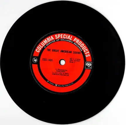 Santana , Aretha Franklin , Chicago , Blood, Sweat And Tears - The Great American Sound