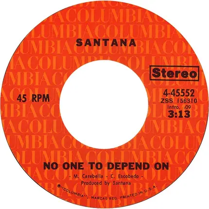 Santana - No One To Depend On