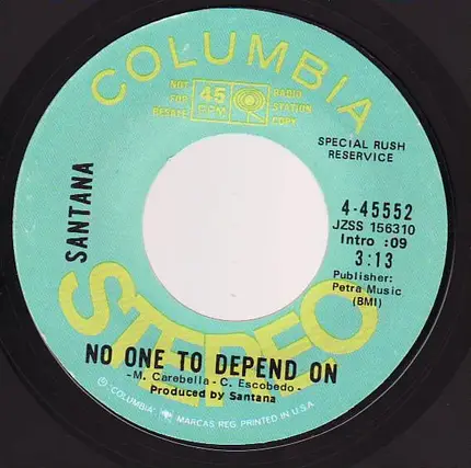 Santana - No One To Depend On