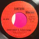 7inch Vinyl Single - Santana - Everybody's Everything