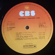 LP - Santana - Greatest Hits