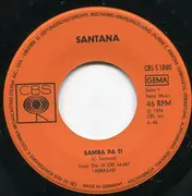 7inch Vinyl Single - Santana - Samba Pa Ti
