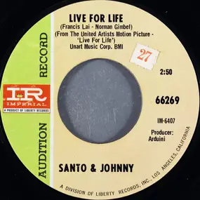 Santo & Johnny - Live For Life / See You In September
