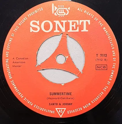 Santo & Johnny - Caravan / Summertime
