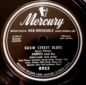 Santo Pecora - Basin Street Blues / Twelfth Street Rag