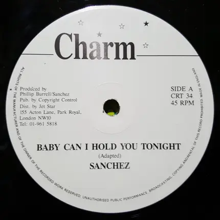 Sanchez - Baby Can I Hold You Tonight