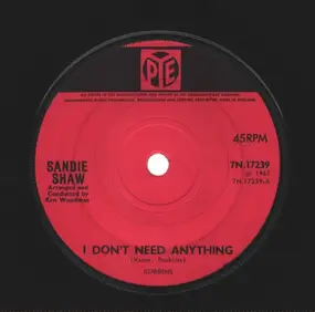 Sandie Shaw - I Don't Need Anything