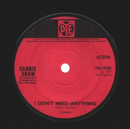 Sandie Shaw - I Don't Need Anything