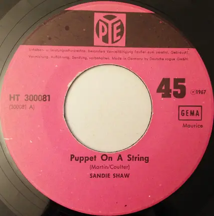 Sandie Shaw - Puppet on a String