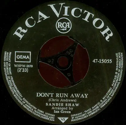 Sandie Shaw - Stop! / Don't Run Away