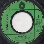 7inch Vinyl Single - Sandiego - Angela - Green Injected Label