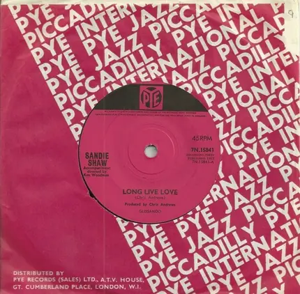 Sandie Shaw - Long Live Love