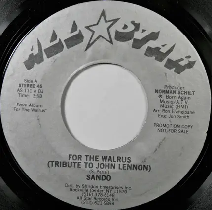 Sando - For The Walrus (Tribute To John Lennon)