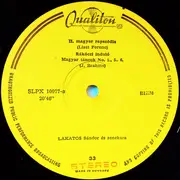 LP - Sándor Lakatos And His Gipsy Band - Hejre Kati (Works By Liszt, Brahms, Kálmán, Hubay)