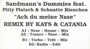 Pittiplatsch - Ach Du Meine Nase - Remix By Kays & Catania