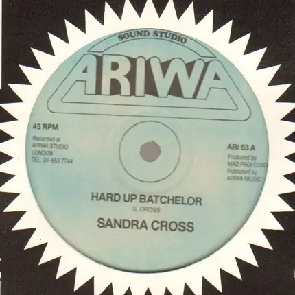 Sandra Cross / The Robotiks - Hard Up Bachelor / Spinster Dub