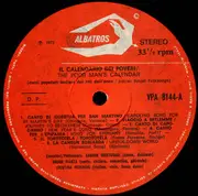 LP - Sandra Mantovani , Bruno Pianta , Cristina Pederiva - Il Calendario Dei Poveri - Canti Popolari Dei Riti Dell'Anno