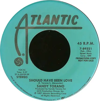 Sandy Torano - Should Have Been Love