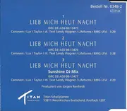 CD Single - Sandy Wagner - Lieb Mich Heut Nacht