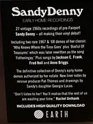 Double LP - Sandy Denny - Early Home Recordings - RSD, Ltd Ed