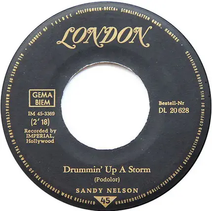 Sandy Nelson - Drummin' Up A Storm / Drum Stomp