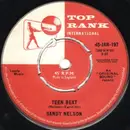 7inch Vinyl Single - Sandy Nelson - Teen Beat - Label Variant / Red & Black Company Sleeve