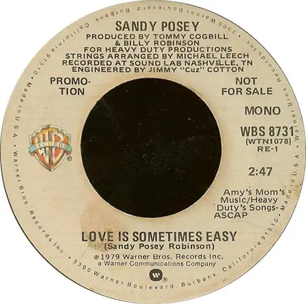Sandy Posey - Love Is Sometimes Easy