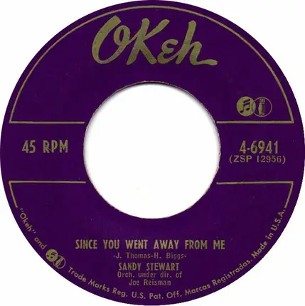 Sandy Stewart - Since You Went Away From Me