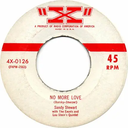 Sandy Stewart With, The Excels And, Lou Stein's Quintet - No More Love