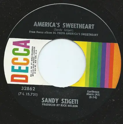 Sandy Szigeti - America's Sweetheart / My Steady Diet