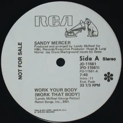 Sandy Mercer - Work Your Body (Work That Body)