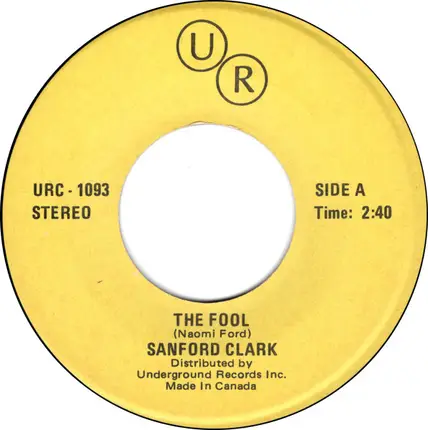 Sanford Clark / Ocean - The Fool / Put Your Hand In The Hand