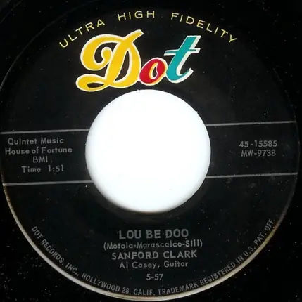 Sanford Clark - Lou Be Doo / Love Charms