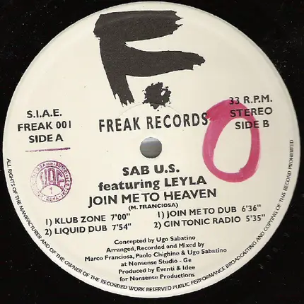 Sab U.S. Featuring Leyla - Join Me To Heaven