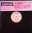 12inch Vinyl Single - Sabotage - All Right