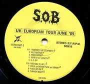 7inch Vinyl Single - Sabotage Organized Barbarian - UK / European Tour June '89 - Numbered