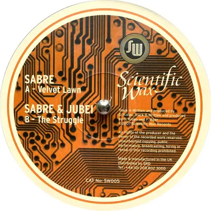 Sabre / Jubei - Velvet Lawn / The Struggle