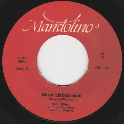 Sabri Hilgen - Warum Muß Man Auseinandergeh'n / Unser Liebestraum