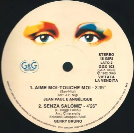 Sacha Distel / Jean Paul & Angelique / Gerry Bruno - For Ever And Ever / Aime Moi-Touche Moi / Senza Salomè