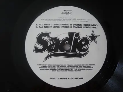 Sadie - All Night Long