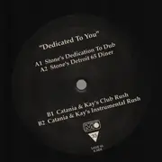 12inch Vinyl Single - Sadie - Dedicated To You