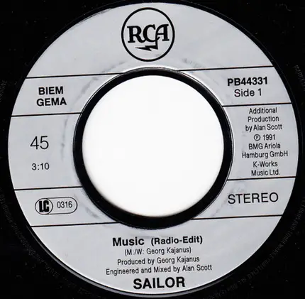 Sailor - Music