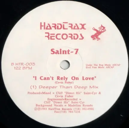 Saint-7 - I Can't Rely On Love