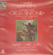 LP - Saint Saens - Orgel-Sinfonie,, Marie-Claire Alain, Orch de lORTF, Martinon - Club-Sonderauflage