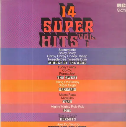 Sakkarin, Cyan, Hermits a.o. - 14 Super Hits Vol. 1